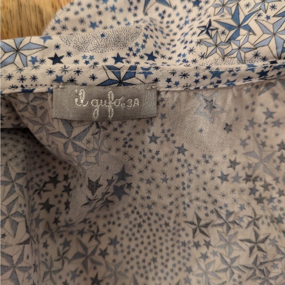 Il Gufo Blue Liberty Fabric Kids Button Down Shirt 3Y - Picture 5 of 7